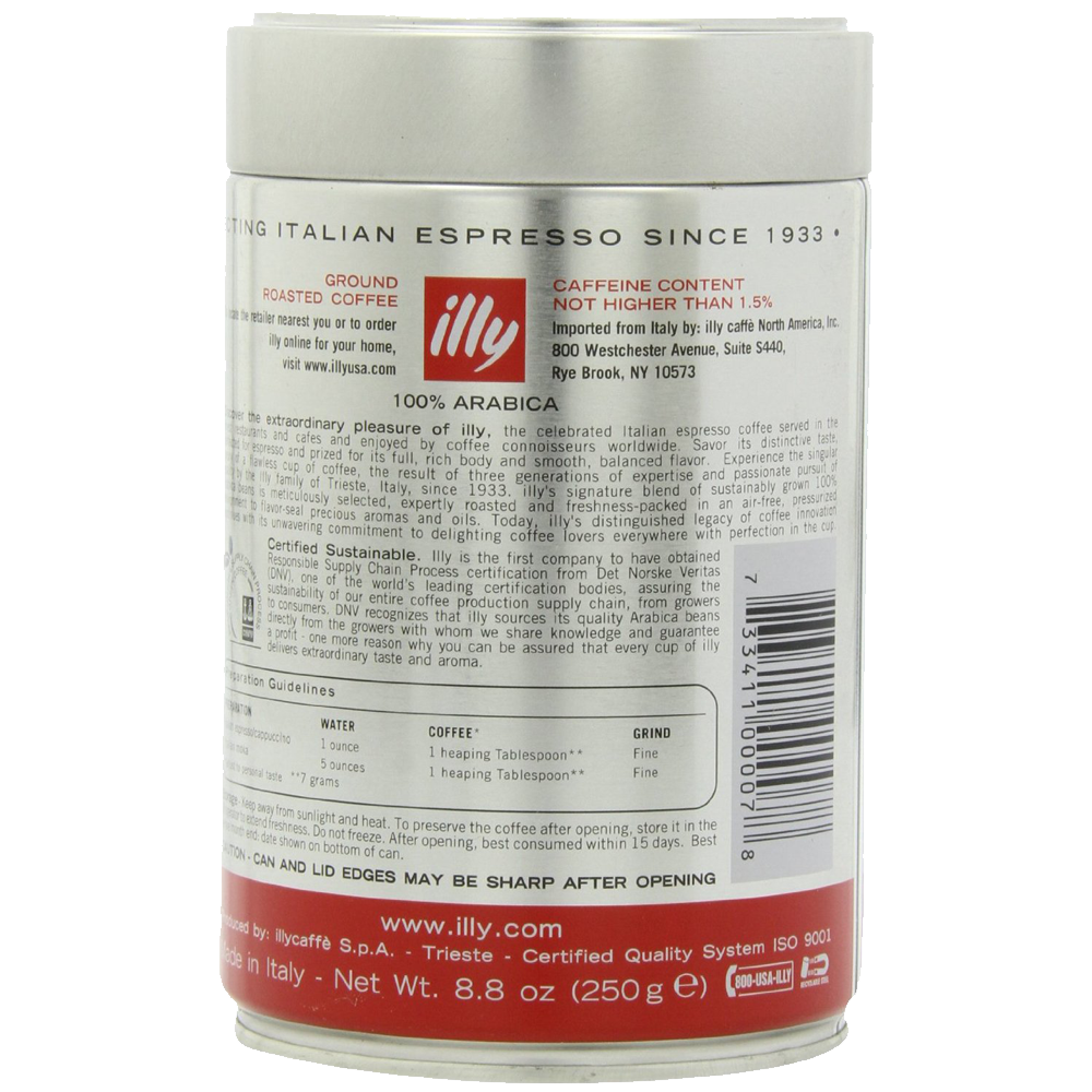 illy Caffe (Medium Roast Ground coffee Red Band)