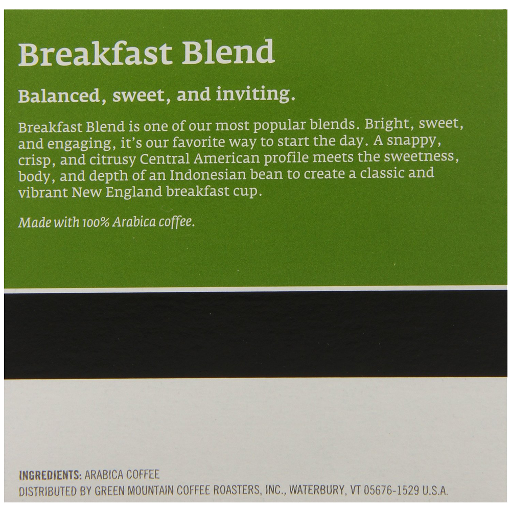 Keurig Green Mountain Coffee Breakfast Blend K-Cup