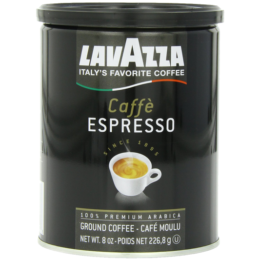 Lavazza Caffe Espresso - Ground Coffee 8-Ounce Cans