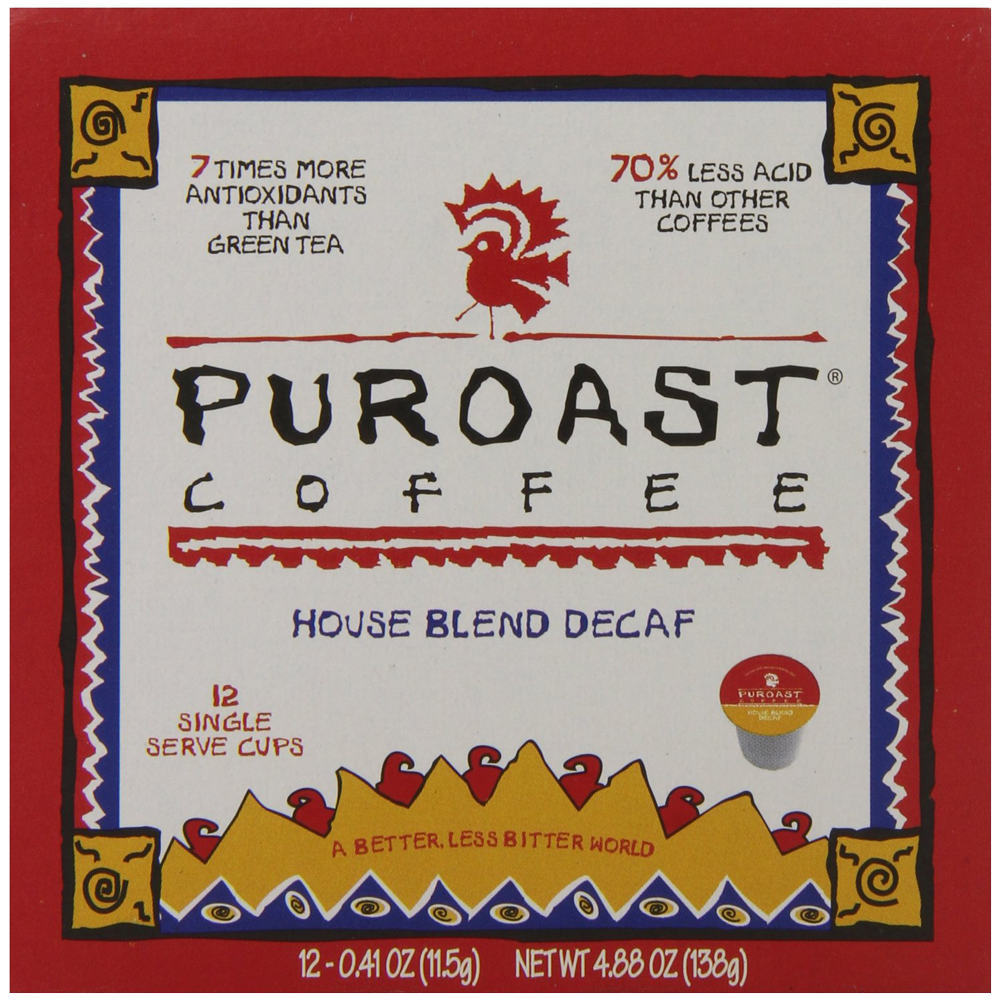 Puroast Low Acid Coffee Single Serve Keurig Compatible