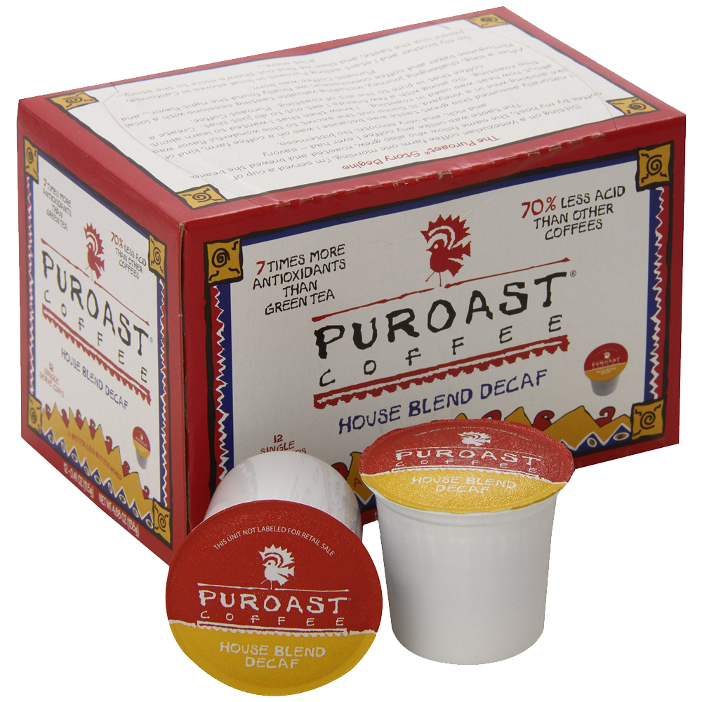 Puroast Low Acid Coffee Single Serve Keurig Compatible