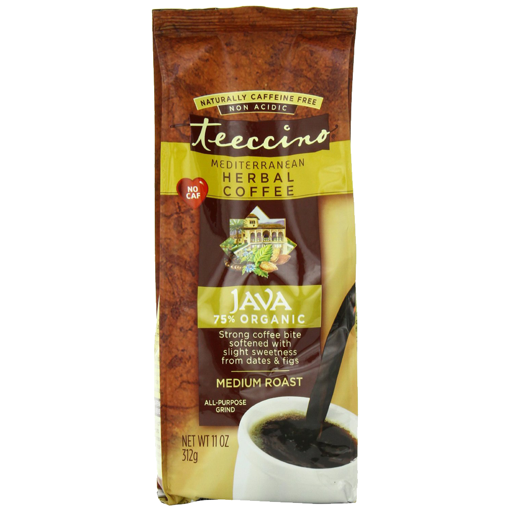 Teeccino Herbal Coffee Mediterranean Java Caffeine Free