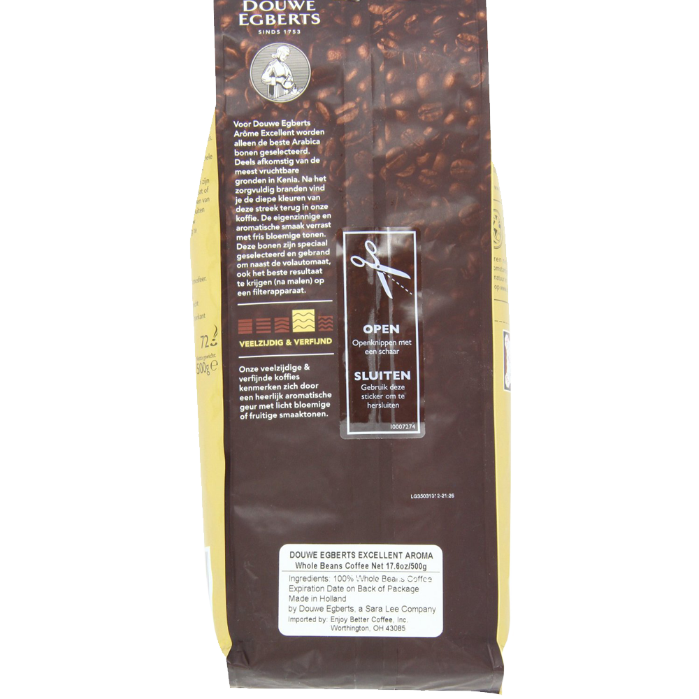 Douwe Egberts Excellent Aroma Whole Beans Coffee